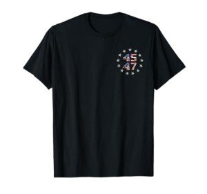 Trump 2024 American Flag T-Shirt – Red or Blue