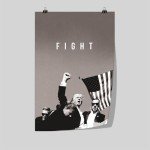 Donald Trump 2024 Fight Poster Canvas Art 16x24