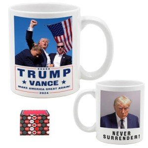 Trump Vance 2024 Fight Never Surrender Mug