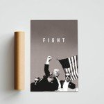 Donald Trump 2024 Fight Poster Canvas Art 16x24