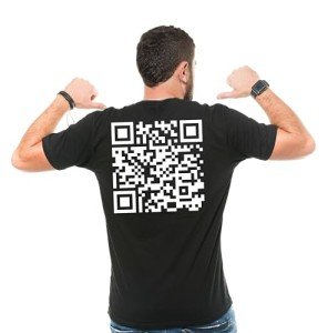 Funny Trump Dance QR Code T-Shirt - Black