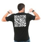 Funny Trump Dance QR Code T-Shirt - Black