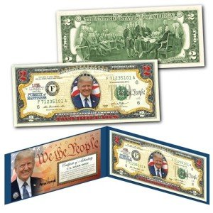 Merrick Mint Donald Trump $2 Independence Bill