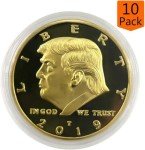 10-Pack Gold Plated Trump Commemorative Coins