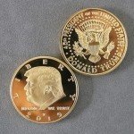 10-Pack Gold Plated Trump Commemorative Coins