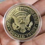 10-Pack Gold Plated Trump Commemorative Coins