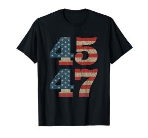 Trump 2024 Vintage American Flag T-Shirt