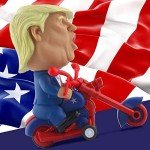 Donald Trump 2024 Motorcycle Toy Figure