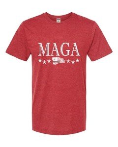 Large Red America First Trump Deluxe T-Shirt