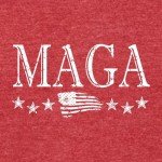 Large Red America First Trump Deluxe T-Shirt