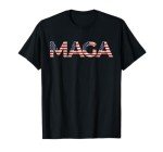 MAGA USA Flag Trump 4th of July Tee