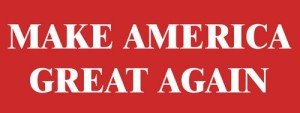 Simple RED: Make America Great Again Bumper Sticker (Donald Trump JD Vance 2024 Patriot MAGA Vinyl Decal for car Truck or Laptop 3 x 8 inch)