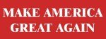 Simple RED: Make America Great Again Bumper Sticker (Donald Trump JD Vance 2024 Patriot MAGA Vinyl Decal for car Truck or Laptop 3 x 8 inch)