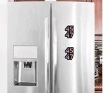 2 Pack 45 47 Trump 2024 American Flag Car Magnet Auto Truck Fridge Magnetic Stickers Decal Bumper Magnet