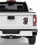 2 Pack 45 47 Trump 2024 American Flag Car Magnet Auto Truck Fridge Magnetic Stickers Decal Bumper Magnet