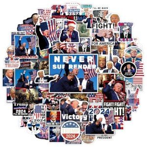 SigyoJeom 160PCS Trump Stickers 2024 Donald Trump Stickers for Adults Water Bottles Laptop Phone Case Trump Decals Merchandise Stuff MAGA Funny Vinyl Sticker Bulk