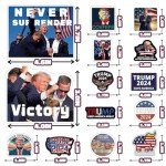 SigyoJeom 160PCS Trump Stickers 2024 Donald Trump Stickers for Adults Water Bottles Laptop Phone Case Trump Decals Merchandise Stuff MAGA Funny Vinyl Sticker Bulk