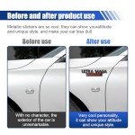 Ultra MAGA Edition Emblem Car Sticker Decal, 3D Raised Full Metal Personality Label, Car Badge Sticker with Strong Adhesive, Auto Body Exterior Decoration Embossed Sticker of Car Truck (Black/Red)
