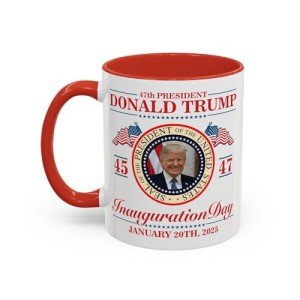 Lightfire Printing Trump Inauguration Day Mug - 2024 MAGA Souvenir Coffee Cup, Make America Great Again Gift, Election Memorabilia for Trump Supporters (11oz Red)