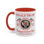 Lightfire Printing Trump Inauguration Day Mug - 2024 MAGA Souvenir Coffee Cup, Make America Great Again Gift, Election Memorabilia for Trump Supporters (11oz Red)