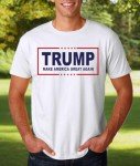 AW Fashions Trump 2024 Make America Great Again T-Shirt Republican Take America Back MAGA Election Tee (White, X-Large)