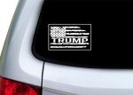 Rogue River Tactical President Donald Trump 2024 United States Flag Presidential Election Bumper Sticker Car Decal Conservative Republican USA MAGA