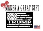Rogue River Tactical President Donald Trump 2024 United States Flag Presidential Election Bumper Sticker Car Decal Conservative Republican USA MAGA