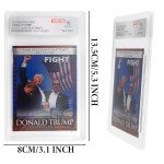 Trump Mugshot Collector Trading Card Graded Gem Mint 10 - Trump Collectibles Trump Gifts Trump 2024 Perfect Patriotic & Political Donald Trump Gifts for Trump Supporters (Donald Trump Fight)