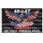 Trump 45th 47th President Flag Trump Vance Won Took America Back Flag for Yard Bedroom Garden Car Outdoor Decor with 2 Brass Grommets.3x5 Feet.
