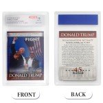 Trump Mugshot Collector Trading Card Graded Gem Mint 10 - Trump Collectibles Trump Gifts Trump 2024 Perfect Patriotic & Political Donald Trump Gifts for Trump Supporters (Donald Trump Fight)