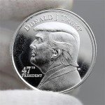 2025 President Trump 47th President 1oz .999 Silver Coin in Air Tite Holder Dollar Uncirculated