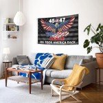 Trump 45th 47th President Flag Trump Vance Won Took America Back Flag for Yard Bedroom Garden Car Outdoor Decor with 2 Brass Grommets.3x5 Feet.