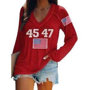 Trump Shirt Women Women for Trump Shirt MAGA Shirts Trump 2024 Women Trump Girl Sweatshirt Trump Sweaters for Women Trump Shot Shirt Trump Elon Shirt Christmas Pajamas for Family