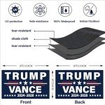 Trump Vance Flag President Trump Flag Super Tough Heavy Duty Double Sided 3x5 Outdoor Flags for Garden Yard Bedroom Car Outdoor Decor with 2 Brass Grommets