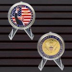 Donald Trump Challenge Coin, President Donald Trump Coin 2024 Collection, Never Surrender-Save America Again Challenge Coin, Limited Edition Collectible Presidential Memorabilia