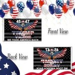Trump 45th 47th President Flag Trump Vance Won Took America Back Flag for Yard Bedroom Garden Car Outdoor Decor with 2 Brass Grommets