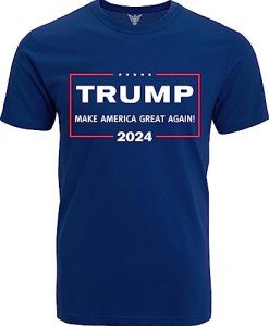 GunShowTees MAGA Shirt -Trump Shirt for Men & Women- Make America Great Again T-Shirt, 2X-Large, Navy