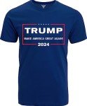 GunShowTees MAGA Shirt -Trump Shirt for Men & Women- Make America Great Again T-Shirt, 2X-Large, Navy