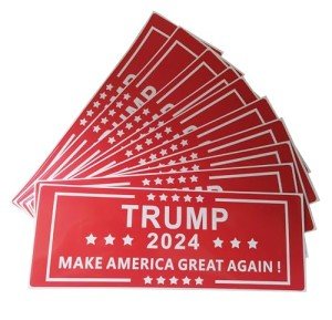 10 Pack Trump 2024 Car Sticker 10'' x3.5'' Make America Great Again Presidential Campaign Decal MAGA Sticker for House Windows Trucks