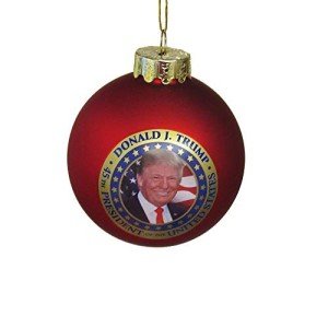 Kurt S. Adler President Donald Trump Glass Ball Ornaments (President Donald Trump (80MM))