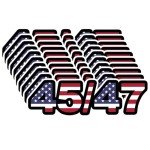 10 Pack Trump 45 47 2024 President Victory Bumper Car Decals Stickers Trump Merchandise Waterproof Anti-Fade Trump Stickers Make America Great Again MAGA