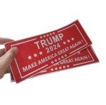 10 Pack Trump 2024 Car Sticker 10'' x3.5'' Make America Great Again Presidential Campaign Decal MAGA Sticker for House Windows Trucks