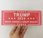 10 Pack Trump 2024 Car Sticker 10'' x3.5'' Make America Great Again Presidential Campaign Decal MAGA Sticker for House Windows Trucks