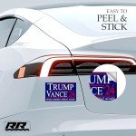 Rogue River Tactical Trump JD Vance 2024 Presidential Election Bumper Sticker Car Decal Conservative Republican USA Election Political Sticker Blue