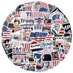Donald Trump Stickers 50PCS Trump 2025 Stickers for Laptop Water Bottles Phone Case, Vinyl Waterproof Funny Stickers for Adults Teens USA Flag Stickers Trump Decal