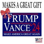 Rogue River Tactical Trump JD Vance 2024 Presidential Election Bumper Sticker Car Decal Conservative Republican USA Election Political Sticker Blue