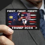 CAKEASY Trump Assassination Debit Card Sticker, Trump Shoting Credit Card Skin, Trump Fighting Credit Card Stickers, Trump 2024 Debit Card Skins, Trump Rally Attack 2024 Credit Card Covers
