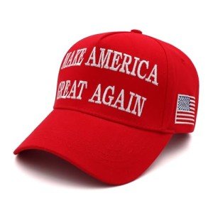Red Trump MAGA Hat Make America Great Again 45-47 Embroidered Adjustable Baseball Cap