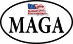 ION Graphics Make America Great Again Maga Trump Flag Decal Bumper Sticker Political