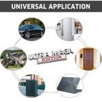 Ultra MAGA Edition Emblem Car Sticker Decal, 3D Raised Full Metal Personality Label, Car Badge Sticker with Strong Adhesive, Auto Body Exterior Decor Embossed Sticker of Car Truck (Silver/Red)